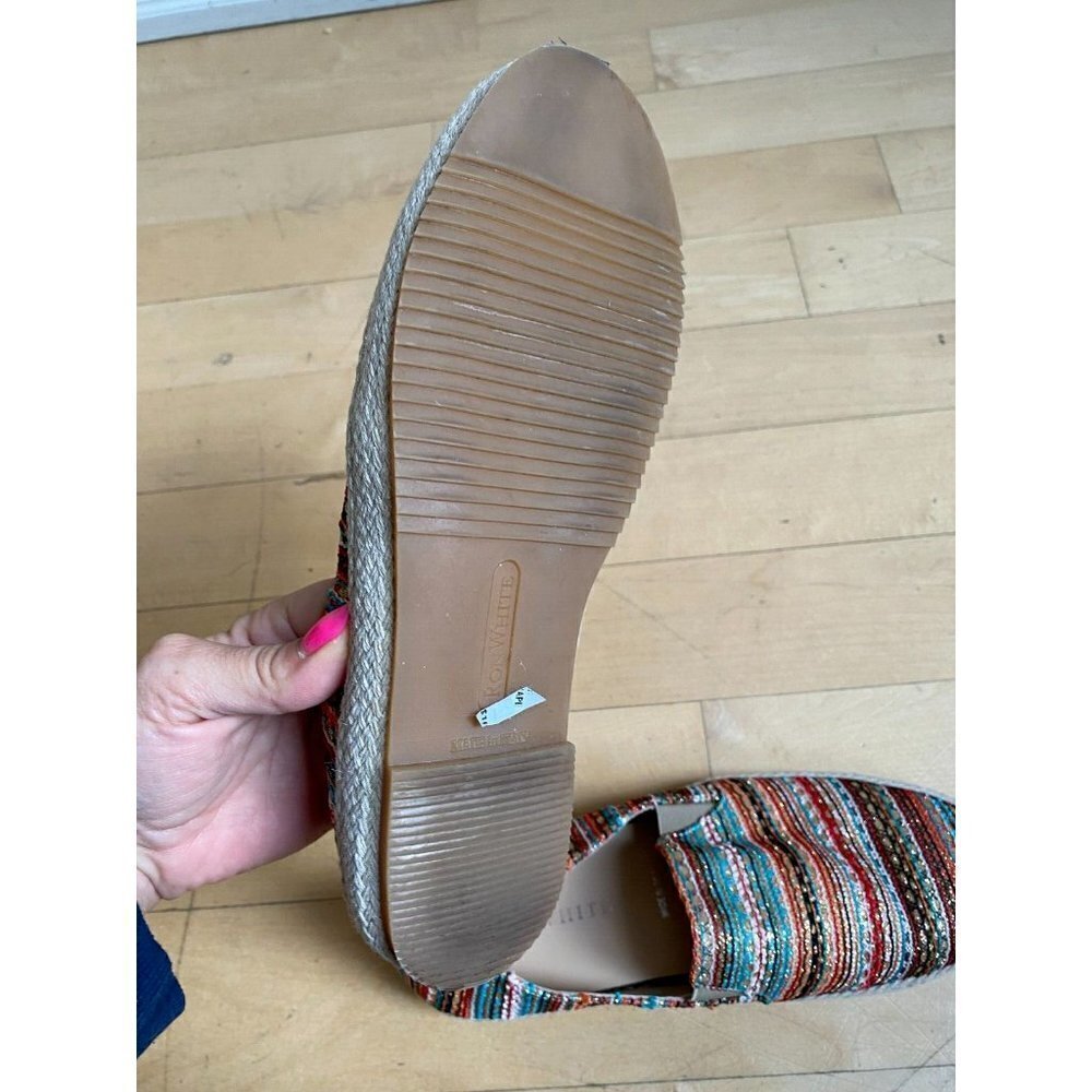 RON white Women Multi Stripe "Delilah" Espadrille Loafer - Picture 5 of 9